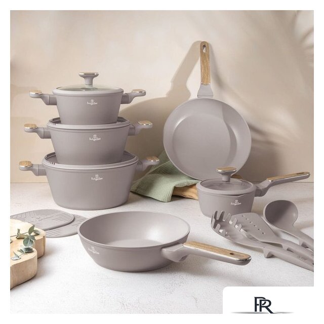 Набор кастрюль Berlinger Haus Taupe Nordic Collection BH-8344 - Изображение №2 — Интернет-магазин ПроЗаказ