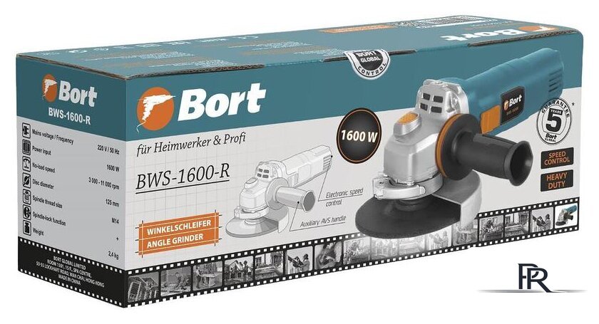 Угловая шлифмашина Bort BWS-1600-R - Изображение №11 — Интернет-магазин ПроЗаказ