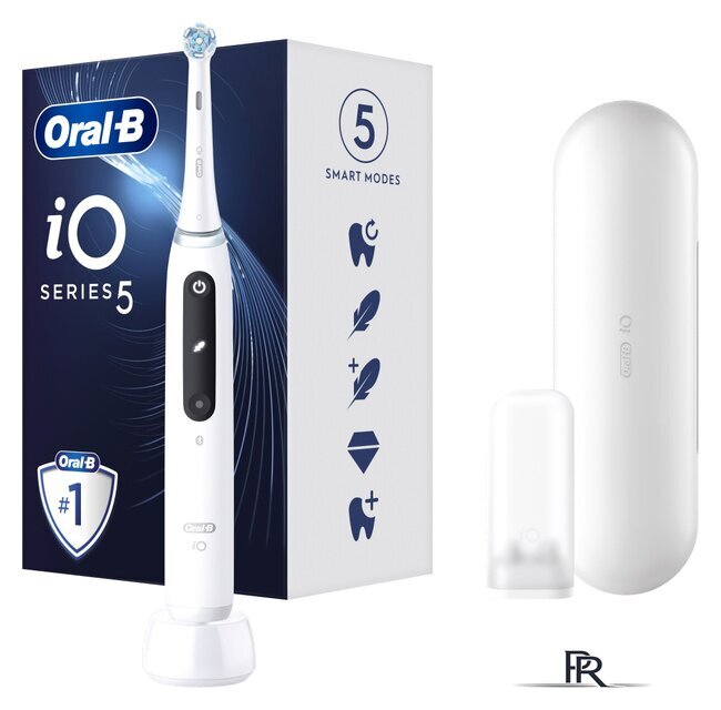 Электрическая зубная щетка Oral-B iO 5 IOG5.1A6.1DK (белый) - Изображение №1 — Интернет-магазин ПроЗаказ