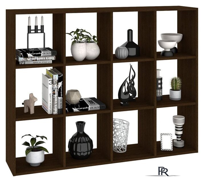 Стеллаж Кортекс-мебель Дельта-12 км.02542 140x105 (венге) - Изображение №3 — Интернет-магазин ПроЗаказ