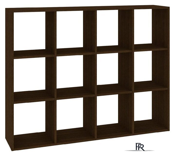 Стеллаж Кортекс-мебель Дельта-12 км.02542 140x105 (венге) - Изображение №1 — Интернет-магазин ПроЗаказ