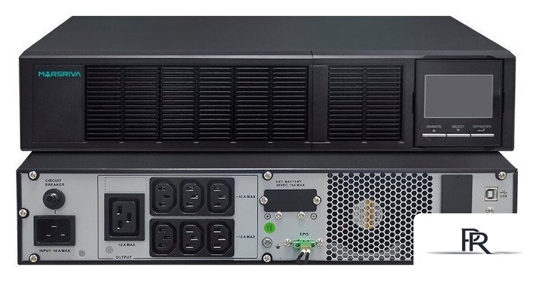 Источник бесперебойного питания Marsriva Lithium On-Line UPS MR-UL3KRT-H - Изображение №4 — Интернет-магазин ПроЗаказ
