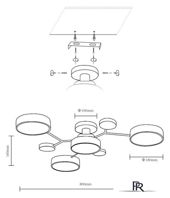 Люстра средней высоты Velante 446-207-04 - Изображение №2 — Интернет-магазин ПроЗаказ