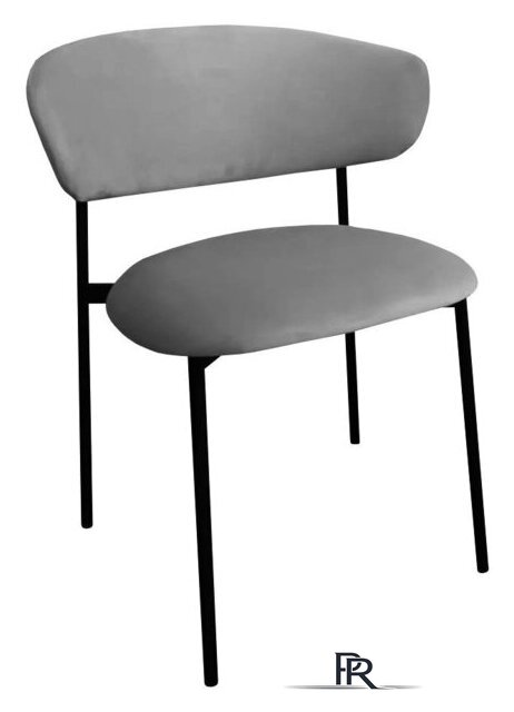 Стул M-City Brandy-X 461MC05468 (светло-серый BM-4 велюр/белый) - Изображение №1 — Интернет-магазин ПроЗаказ