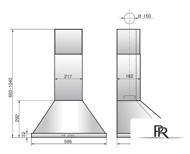 Кухонная вытяжка Elikor Сигма 90П-650-К3Д 961893 (антрацит/бронза) - Изображение №2 — Интернет-магазин ПроЗаказ