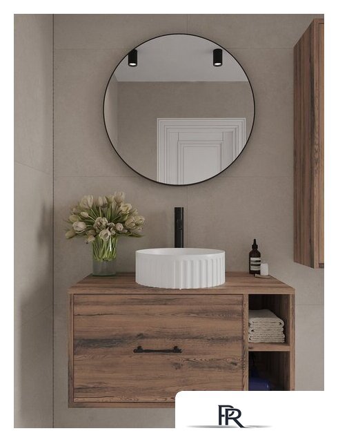  ЗОВ Тумба под умывальник Дион-Анталья 100 A100LOWC0 (дуб веллингтон) - Изображение №1 — Интернет-магазин ПроЗаказ