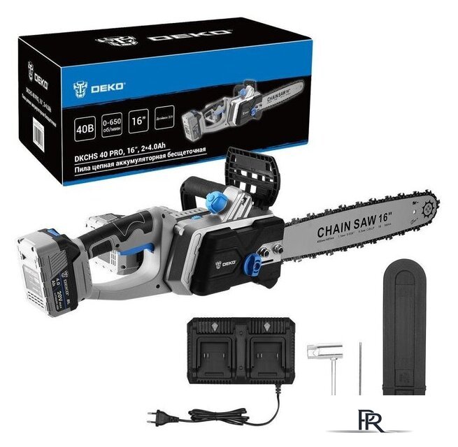 Аккумуляторная пила Deko DKCHS 40 PRO 083-2002 (с 2-мя АКБ) - Изображение №1 — Интернет-магазин ПроЗаказ