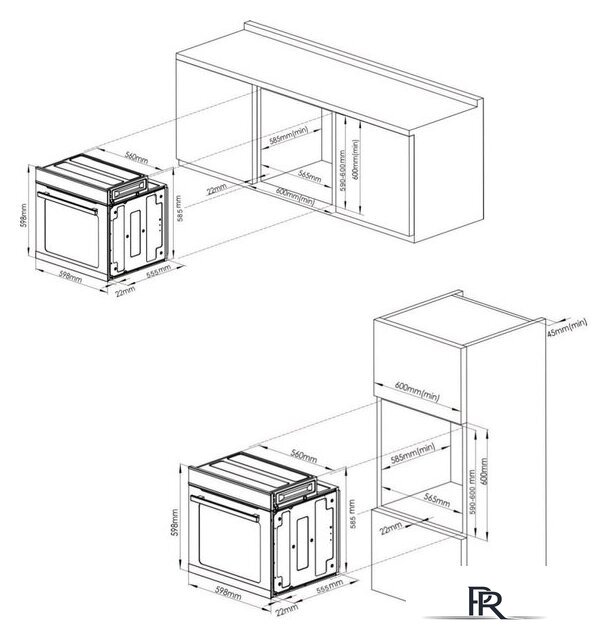 Электрический духовой шкаф Korting OKB 8731 CPGN - Изображение №6 — Интернет-магазин ПроЗаказ