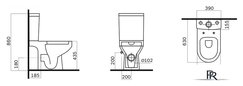 Унитаз напольный AM.PM Spirit FlashClean C708600WH (без сиденья) - Изображение №3 — Интернет-магазин ПроЗаказ