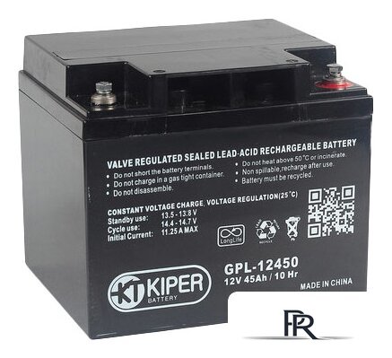 Аккумулятор для ИБП Kiper GPL-12450 (12В/45 А·ч) - Изображение №1 — Интернет-магазин ПроЗаказ
