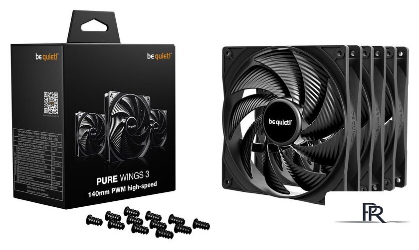 Комплект вентиляторов для корпуса be quiet! Pure Wings 3 140mm PWM HS BL138 - Изображение №2 — Интернет-магазин ПроЗаказ