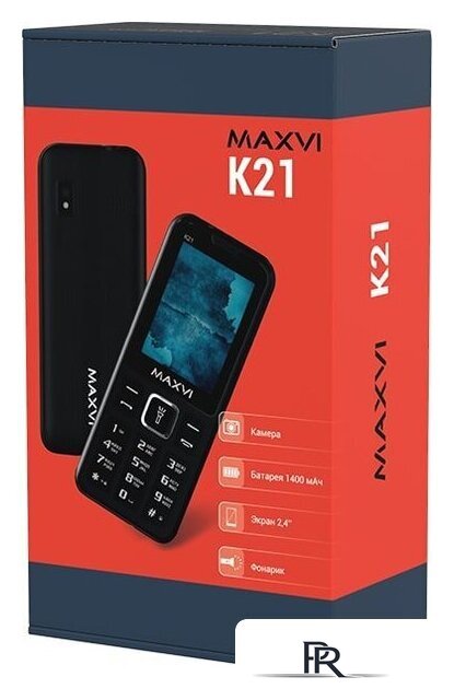 Кнопочный телефон Maxvi K21 (черный) - Изображение №13 — Интернет-магазин ПроЗаказ