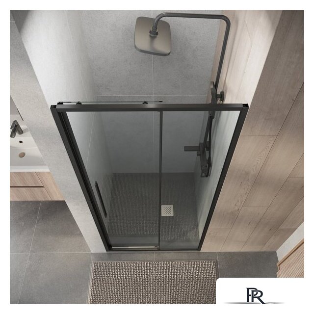 Душевая дверь Niagara Nova NG-34-11AGR 110x195 (графит/прозрачное стекло) - Изображение №9 — Интернет-магазин ПроЗаказ