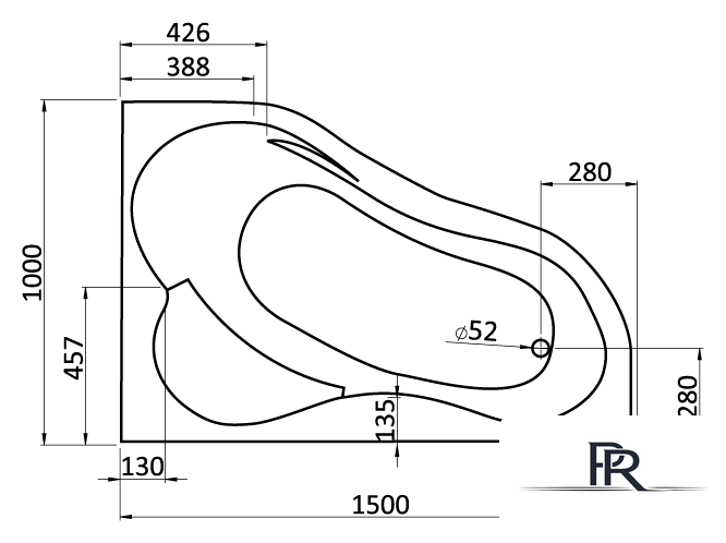Ванна Santek Ибица 150x100 R [1WH112035] - Изображение №3 — Интернет-магазин ПроЗаказ