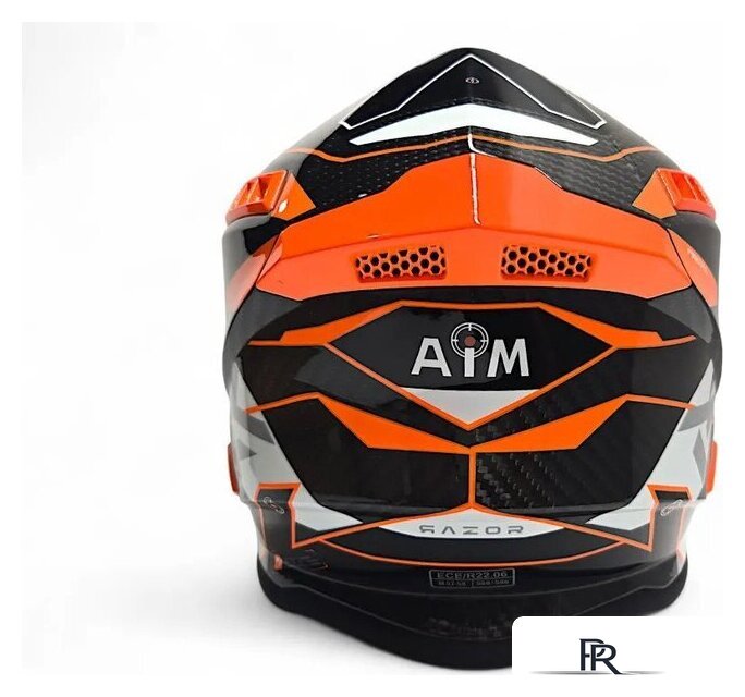 Мотошлем AIM RH855 Carbon Razor RH855R-DWR-XS (XS, белый/красный) - Изображение №4 — Интернет-магазин ПроЗаказ
