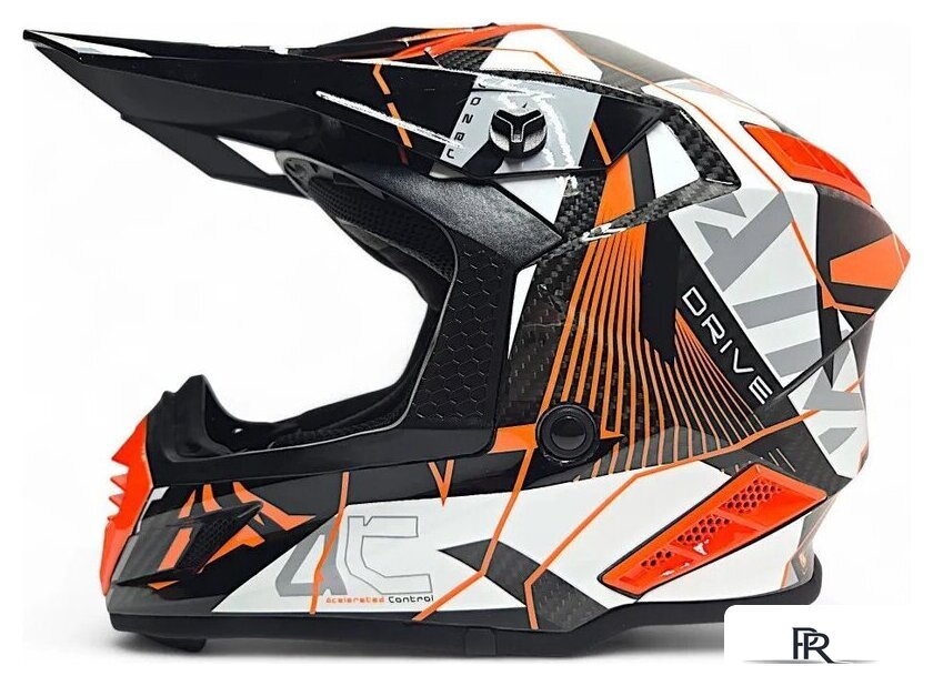 Мотошлем AIM RH855 Carbon Razor RH855R-DWR-XS (XS, белый/красный) - Изображение №3 — Интернет-магазин ПроЗаказ