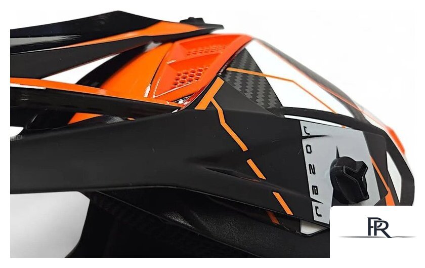 Мотошлем AIM RH855 Carbon Razor RH855R-DWR-XS (XS, белый/красный) - Изображение №8 — Интернет-магазин ПроЗаказ