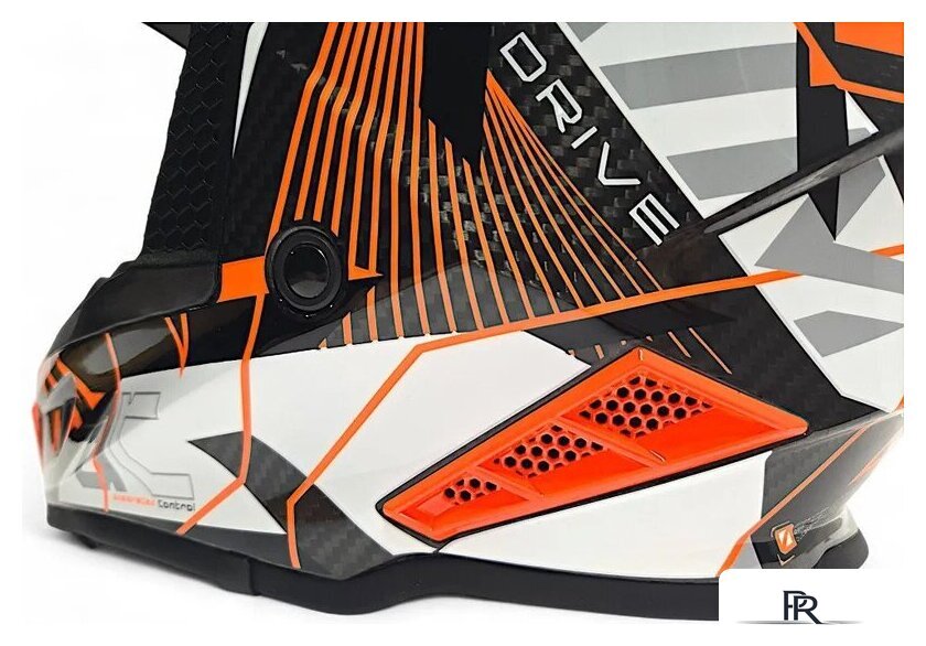 Мотошлем AIM RH855 Carbon Razor RH855R-DWR-XS (XS, белый/красный) - Изображение №9 — Интернет-магазин ПроЗаказ