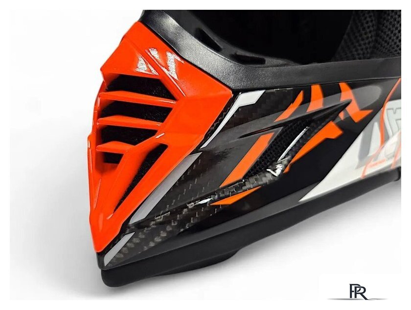 Мотошлем AIM RH855 Carbon Razor RH855R-DWR-XS (XS, белый/красный) - Изображение №7 — Интернет-магазин ПроЗаказ