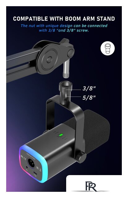 Проводной микрофон FIFINE AM8 (черный) - Изображение №13 — Интернет-магазин ПроЗаказ