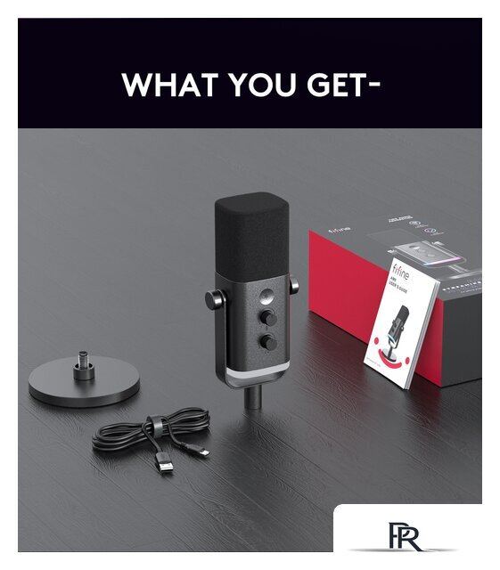 Проводной микрофон FIFINE AM8 (черный) - Изображение №14 — Интернет-магазин ПроЗаказ