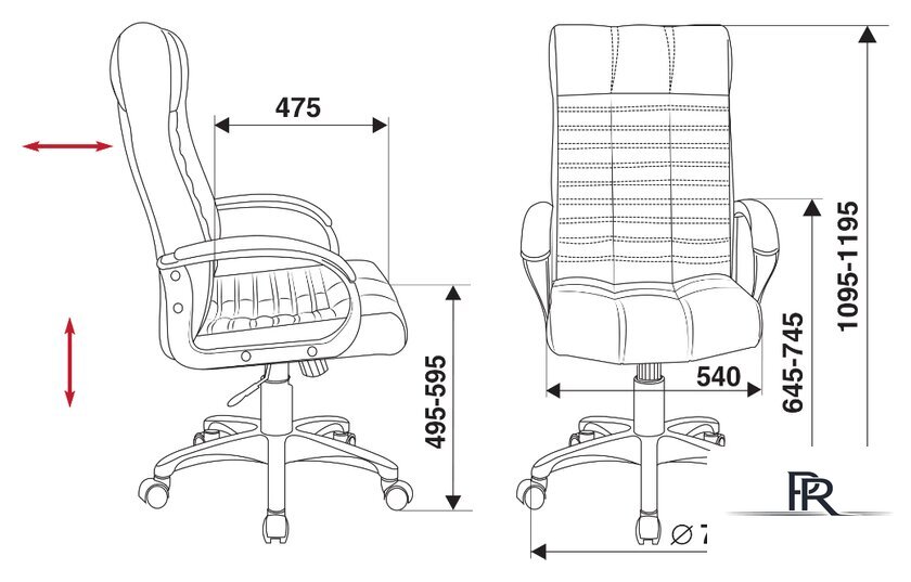 Офисное кресло Бюрократ KB-10 (черный) - Изображение №5 — Интернет-магазин ПроЗаказ