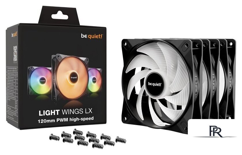 Комплект вентиляторов для корпуса be quiet! Light Wings LX HS 120mm 3-Pack BL124 - Изображение №5 — Интернет-магазин ПроЗаказ