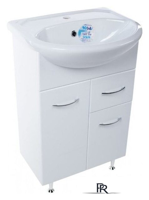  Tivoli Тумба Сити 55 462317 под умывальник Уют 55 (белый) - Изображение №1 — Интернет-магазин ПроЗаказ