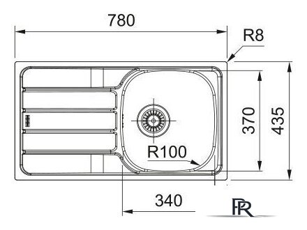 Кухонная мойка Franke Spark SKN 611-78/44 101.0712.225 - Изображение №2 — Интернет-магазин ПроЗаказ