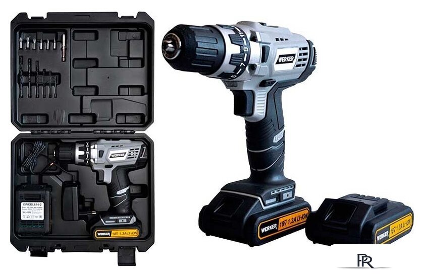 Дрель-шуруповерт Werker EWCDL 814-2 (с 2-мя АКБ, кейс) - Изображение №2 — Интернет-магазин ПроЗаказ