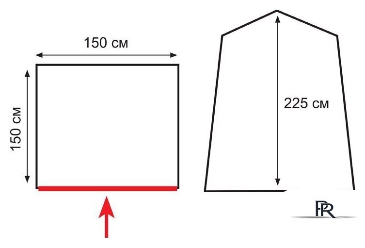 Палатка для душа и туалета Totem Privat V2 - Изображение №3 — Интернет-магазин ПроЗаказ