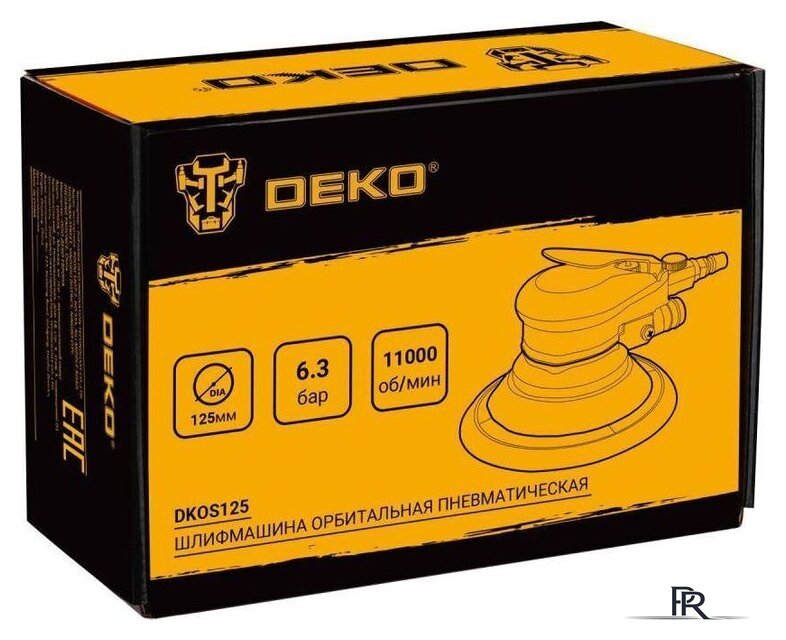 Пневмошлифмашина Deko DKOS125 063-4381 - Изображение №8 — Интернет-магазин ПроЗаказ