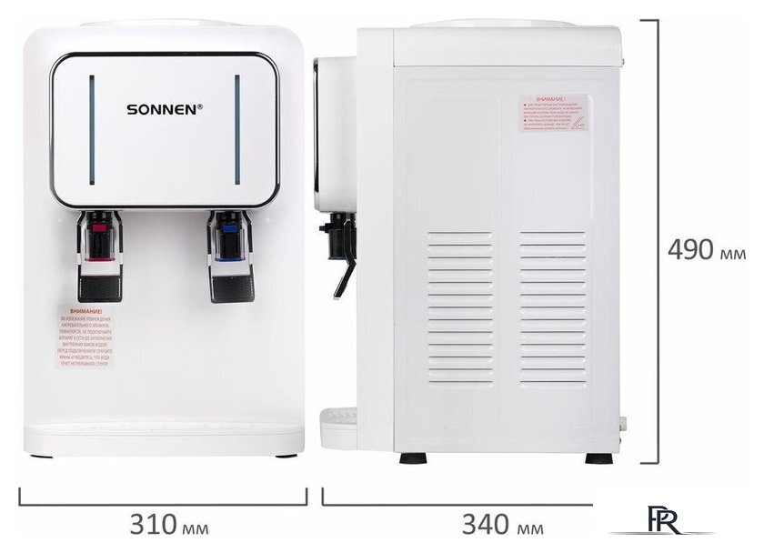 Кулер для воды Sonnen TSE-02W 456173 (белый) - Изображение №15 — Интернет-магазин ПроЗаказ