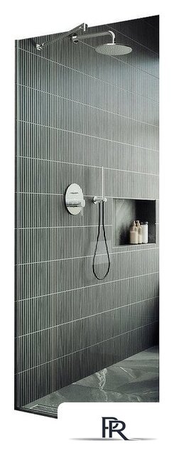 Душевая стенка MaybahGlass 195x109 MGD-677-5у (прозрачное стекло/хром матовый) - Изображение №1 — Интернет-магазин ПроЗаказ