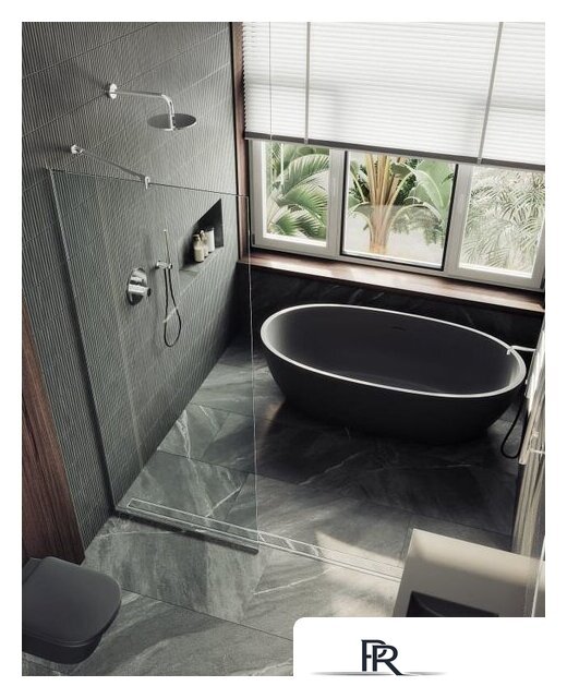 Душевая стенка MaybahGlass 195x109 MGD-677-5у (прозрачное стекло/хром матовый) - Изображение №6 — Интернет-магазин ПроЗаказ