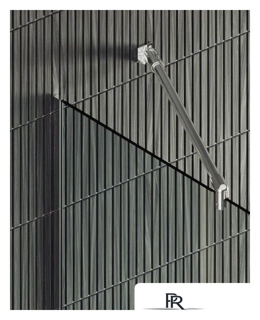 Душевая стенка MaybahGlass 195x109 MGD-677-5у (прозрачное стекло/хром матовый) - Изображение №2 — Интернет-магазин ПроЗаказ