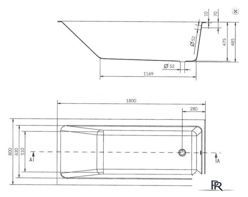 Ванна Cersanit Crea 180x80 - Изображение №4 — Интернет-магазин ПроЗаказ