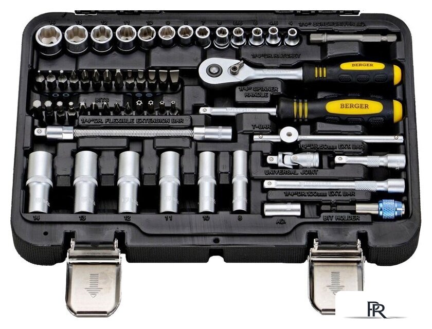 Универсальный набор инструментов Berger BG055-14 (55 предметов) - Изображение №2 — Интернет-магазин ПроЗаказ