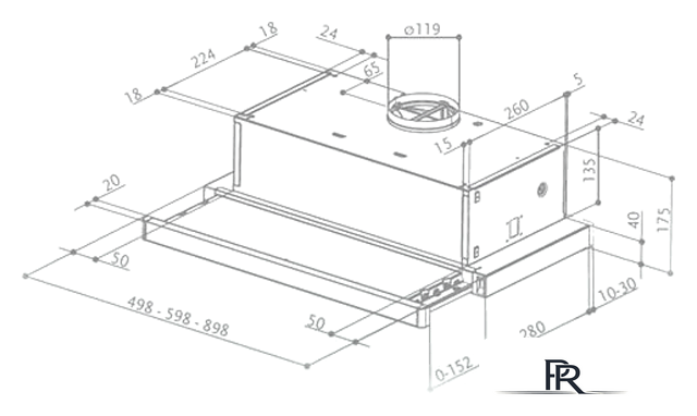 Кухонная вытяжка Faber Flox Glass BK A50 315.0567.355 - Изображение №2 — Интернет-магазин ПроЗаказ
