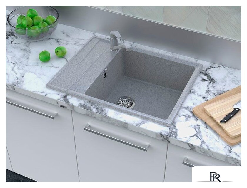 Кухонная мойка GranFest GF-LV-660L (иней) - Изображение №3 — Интернет-магазин ПроЗаказ