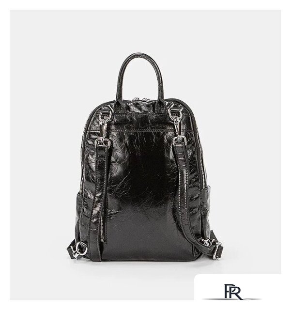 Городской рюкзак Poshete 892-H8179ZL-BLK (черный) - Изображение №3 — Интернет-магазин ПроЗаказ