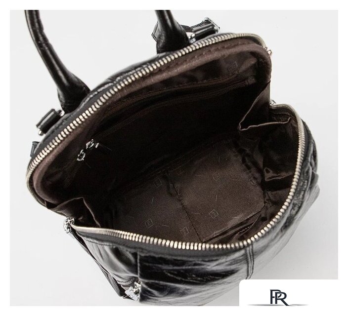 Городской рюкзак Poshete 892-H8179ZL-BLK (черный) - Изображение №4 — Интернет-магазин ПроЗаказ