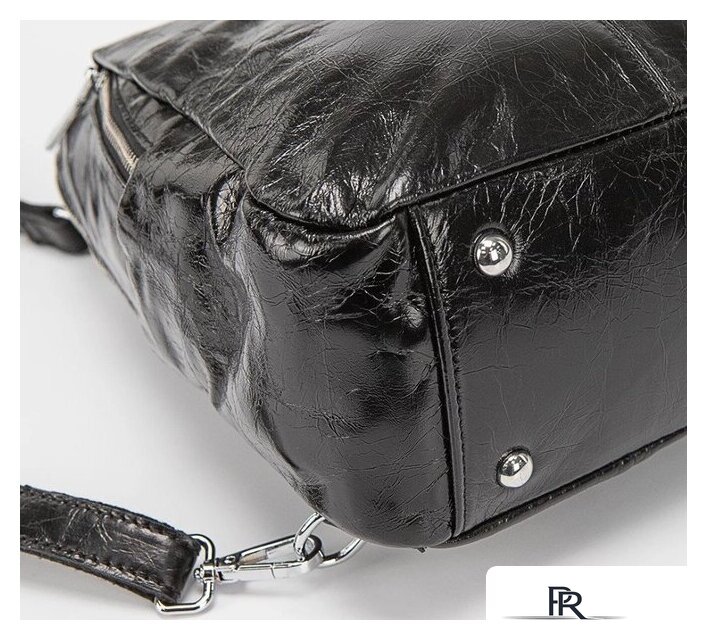 Городской рюкзак Poshete 892-H8179ZL-BLK (черный) - Изображение №6 — Интернет-магазин ПроЗаказ