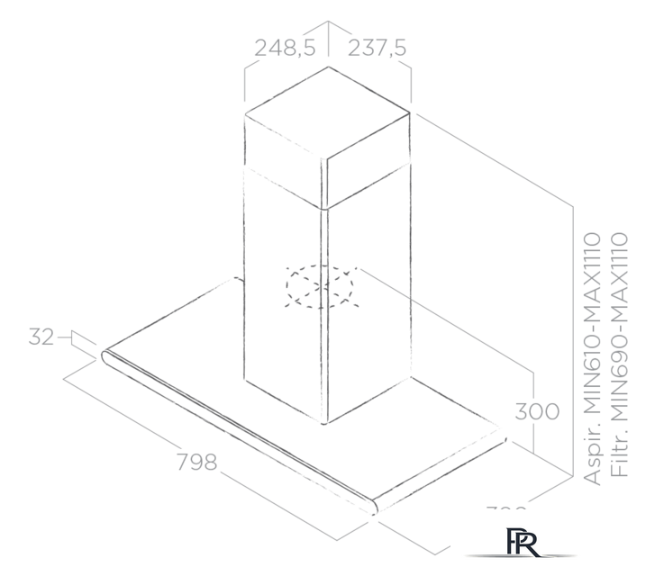 Кухонная вытяжка Elica Galaxy BLIX/A/80 PRF0008948B - Изображение №4 — Интернет-магазин ПроЗаказ