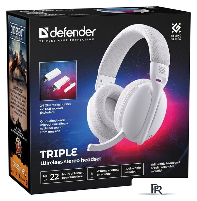 Наушники Defender Triple (белый) - Изображение №9 — Интернет-магазин ПроЗаказ