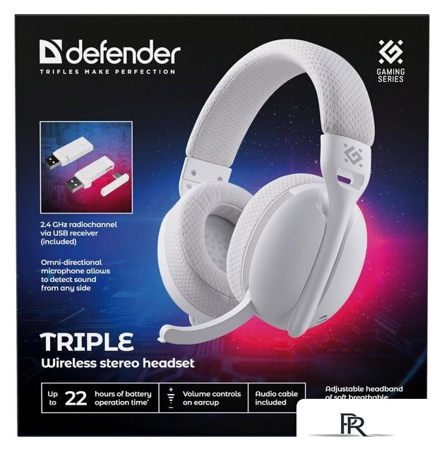 Наушники Defender Triple (белый) - Изображение №10 — Интернет-магазин ПроЗаказ