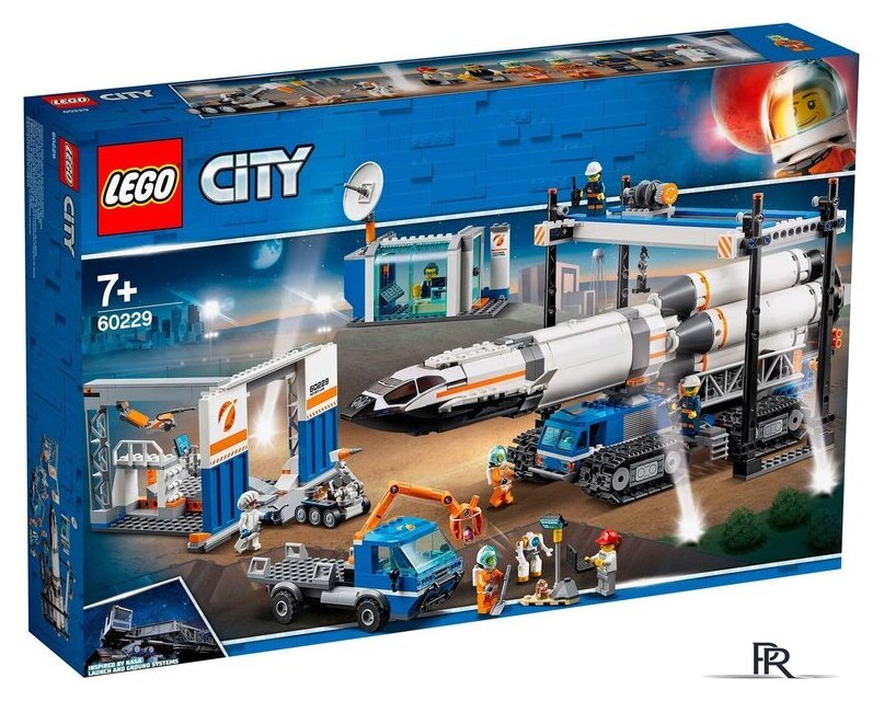 Конструктор LEGO City 60229 Площадка для сборки и транспорт для перевозки ракеты - Изображение №1 — Интернет-магазин ПроЗаказ
