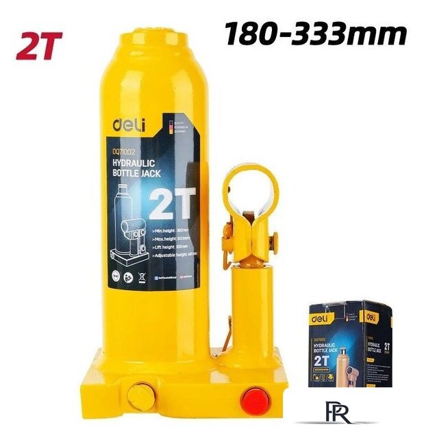 Бутылочный домкрат Deli DQ71002 2т - Изображение №1 — Интернет-магазин ПроЗаказ