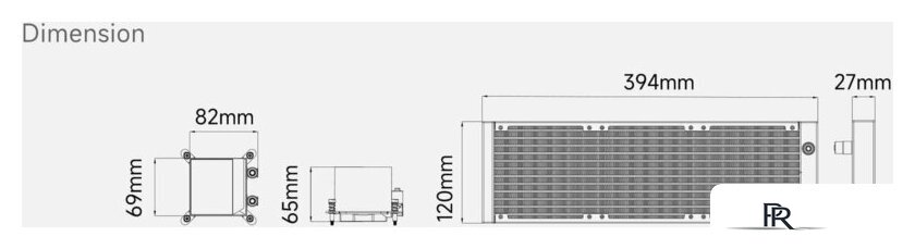 Система жидкостного охлаждения для процессора PCCooler DC360 Pro ARGB Display (белый) - Изображение №10 — Интернет-магазин ПроЗаказ