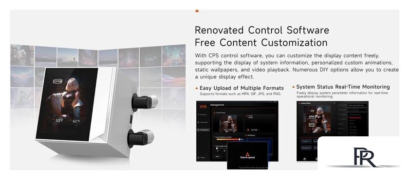 Система жидкостного охлаждения для процессора PCCooler DC360 Pro ARGB Display (белый) - Изображение №7 — Интернет-магазин ПроЗаказ